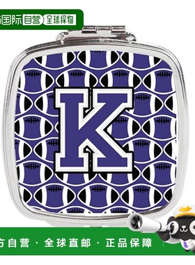 自营Carolines Treasures CJ1068-KSCM 字母 K 足球紫色和白正品