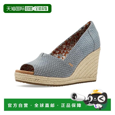 【美国直邮】toms 女士 时尚休闲鞋布鞋坡跟鞋女鞋一脚蹬