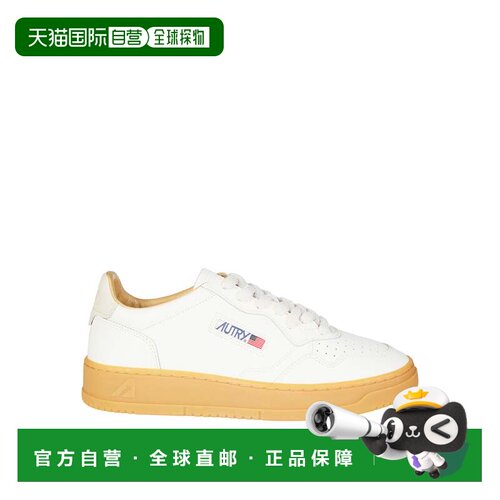 自营autry白色Medalist Low皮革运动鞋-白色 美国奥莱直发