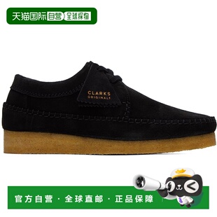 1h可退 香港直邮潮奢 Clarks Originals 男士 黑色 Weaver 德比鞋