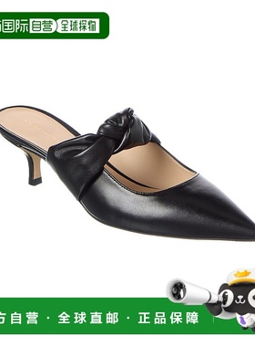 自营Stuart Weitzman Solange皮骡-黑色 单鞋皮鞋美国直发奥莱