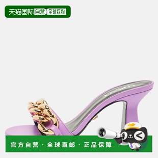 Medusa Leather Chain Slide purp 自营Versace Sandals Purple