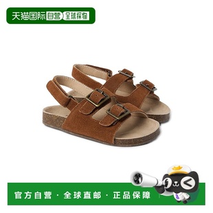 棕色 jack珍妮和杰克绒面扣凉鞋 美国奥莱直发 and 自营janie