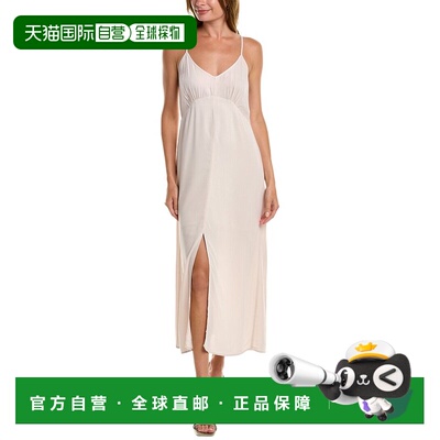 自营Saltwater Luxe Jacquard Maxi Tank Dress - beige 美国奥莱