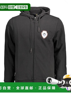 自营 Cavalli Class棉男式毛衣-黑色 美国奥莱直发卫衣帽衫