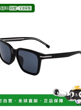 自营Hugo Boss Men's 54 mm Black Sunglasses - black 美国奥莱