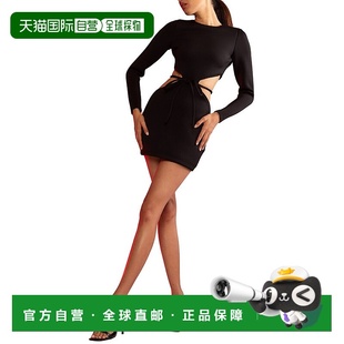 黑色 自营 罗利Naomi连衣裙 rowley辛西娅 美国奥莱直发 cynthia