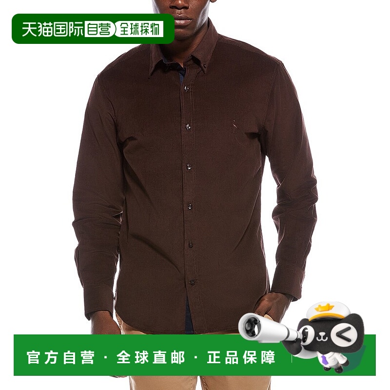 自营TailorByrd Corduroy Sport Shirt - brown 美国奥莱直发