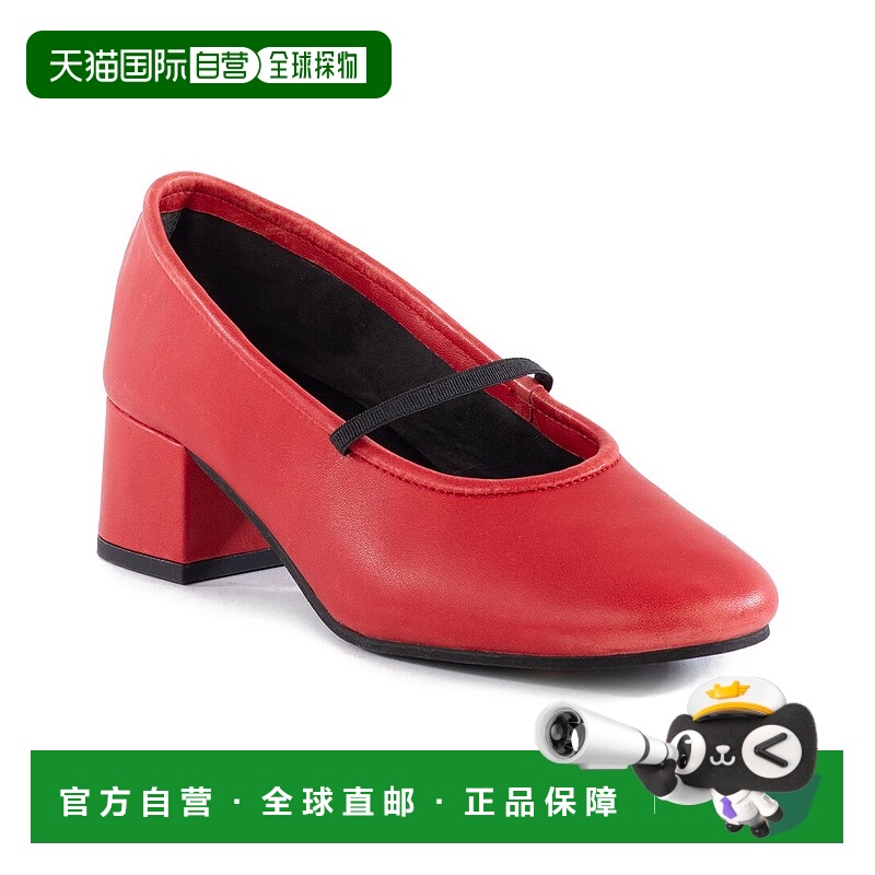 自营 seychelles塞舌尔黄昏至黎明皮革泵-红色 美国奥莱直发