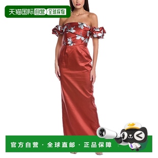 橙色 Ruiz露肩天皇礼服 美国奥莱直发 Rene 自营