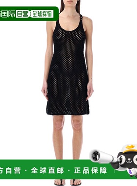 1h可退 香港直邮潮奢 Chloe 蔻依 女士 黑色 O 形环连衣裙 CHC23U