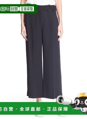 自营 a.l.c.A L C 女款 Emily Navy Gaucho 束带裤 - 黑色 美国奥