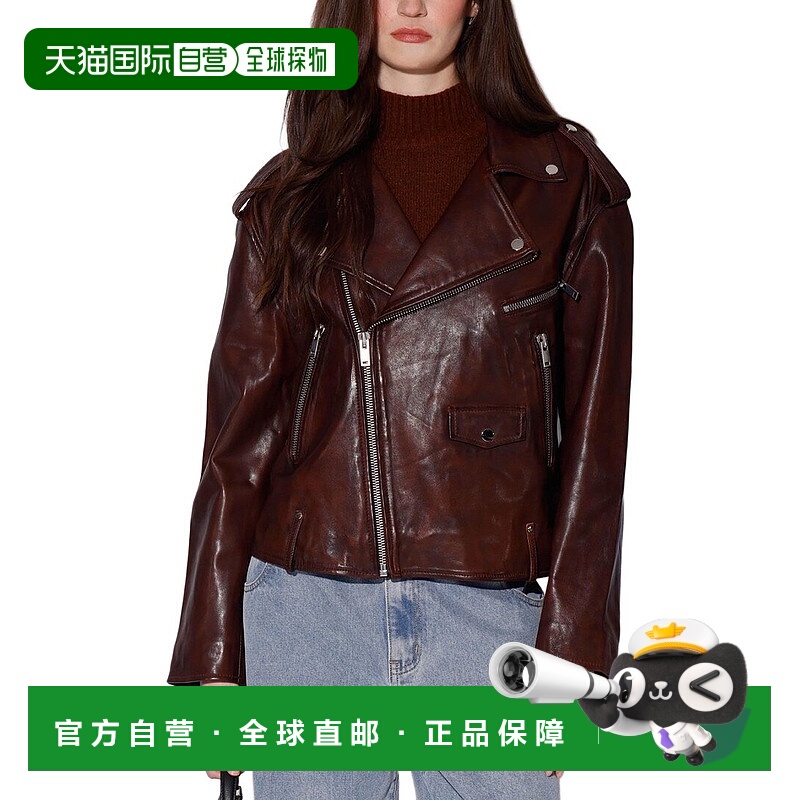 自营Walter Baker Jett Leather Jacket - rust 美国奥莱直发