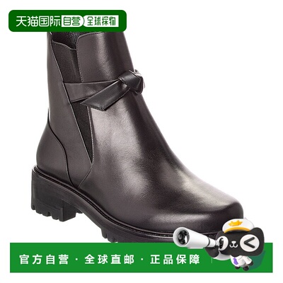 自营Alexandre Birman Clarita Waterproof Leather Bootie - bla