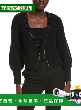 自营525 America Gianna Cropped Cardigan - black 美国奥莱直发