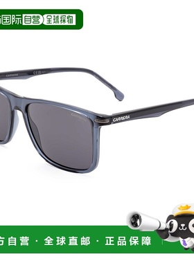 自营 Carrera男式57毫米灰色太阳镜-蓝色 美国奥莱直发户外边框