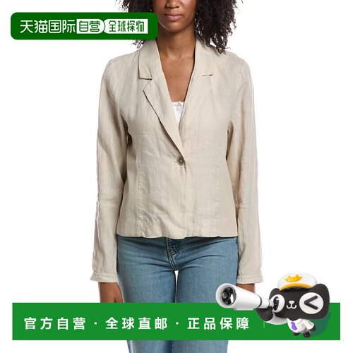 自营Michael Stars Pearson罗纹混合亚麻西装外套-灰色 美国奥莱
