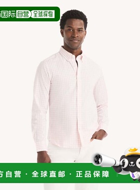 自营Nautica Mens Slim Fit Wrinkle-Resistant Plaid Shirt - si