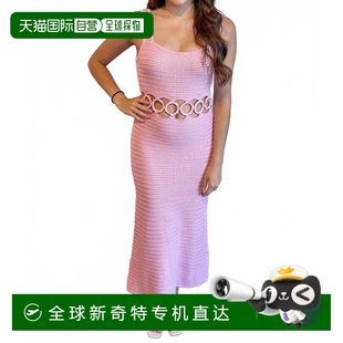 美国奥莱直发 自营 lisDaisy Loop钩针迷笛连衣裙粉红色