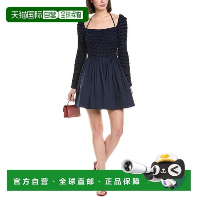 自营 STAUD Cassidy Mini Dress - Blue 连衣裙美国直发奥莱