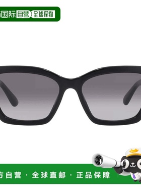 自营Emporio Armani Grey Gradient Butterfly Ladies Sunglasses