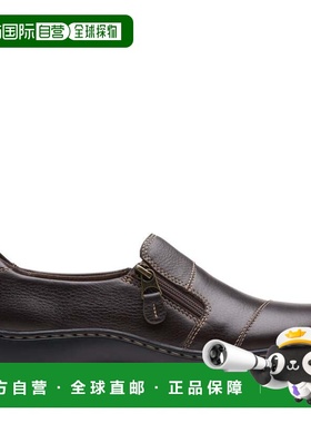 自营Clarks Cora Harbor in Brown Leather - dark brown leather