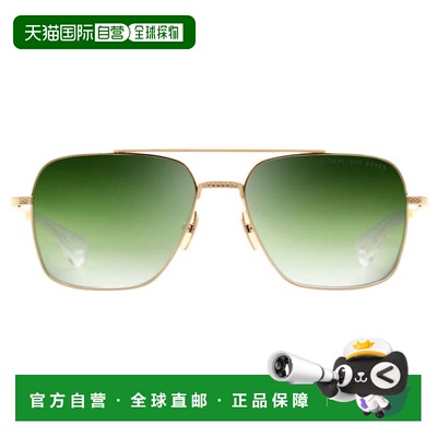 自营ditaFlight-Seven Rectangular Dark Lenses with Gold Metal