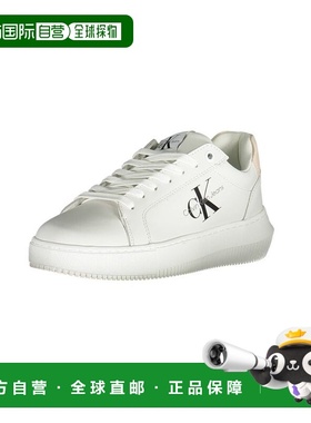 自营calvin klein凯文克莱涤纶女式运动鞋-白色 美国奥莱直发