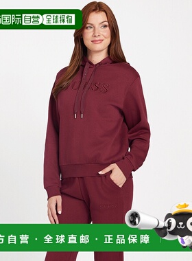 自营guessZendra Fleece Hoodie - petite syrah 美国奥莱直发