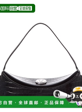 自营Jacquemus Le Calisson Croc-Embossed Leather Shoulder Bag