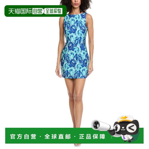 自营Amanda Uprichard Marbella Mini Dress - blue 美国奥莱直发