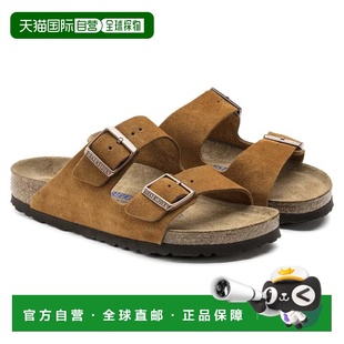 自营Birkenstock Arizona 1009527 Sandal Mink Suede Soft Footb