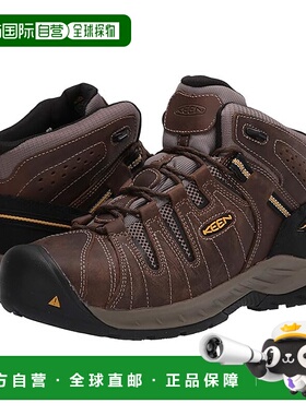 1h可退 香港直邮潮奢 keen 男士 Flint II Mid 钢色鞋头靴子户外