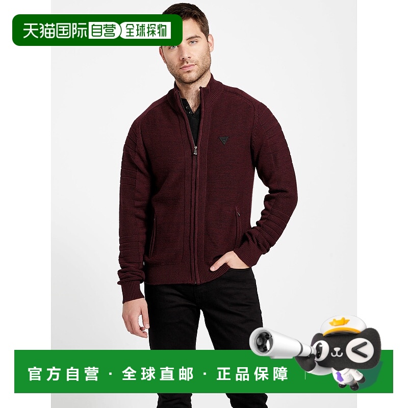 自营guess牧师马勒德毛衣-马尔蒙特红色多色 美国奥莱直发