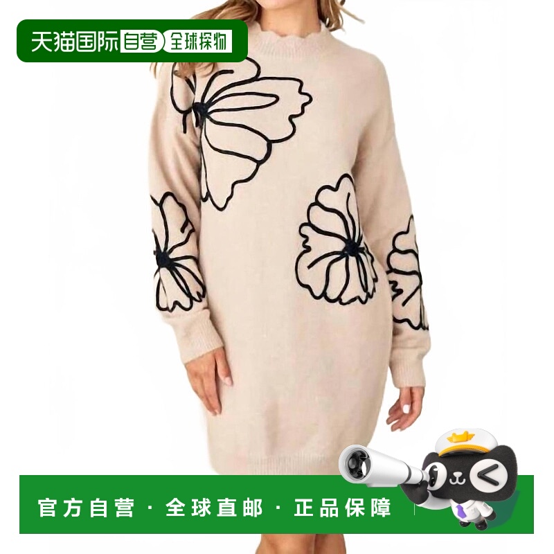 自营 hailey & co记得我是谁米色毛衣连衣裙 美国奥莱直发