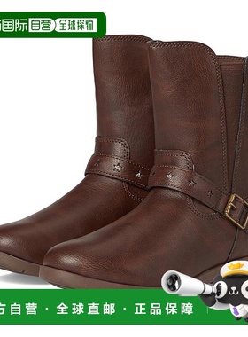 自营Stride Rite SR Lizz CG039001 Boots Kids Brown Leather Mi