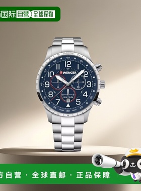 自营 Wenger Swiss Army 男式 01.1543.118 Attitude Chrono 蓝色