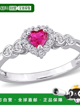 自营 Mimi & Max 2/5 克拉 TGW 人造红宝石人造白色蓝宝石和钻石