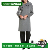 灰色 自营 美国奥 Icons 中号羊毛与羊绒混纺大衣 Cinzia Rocca