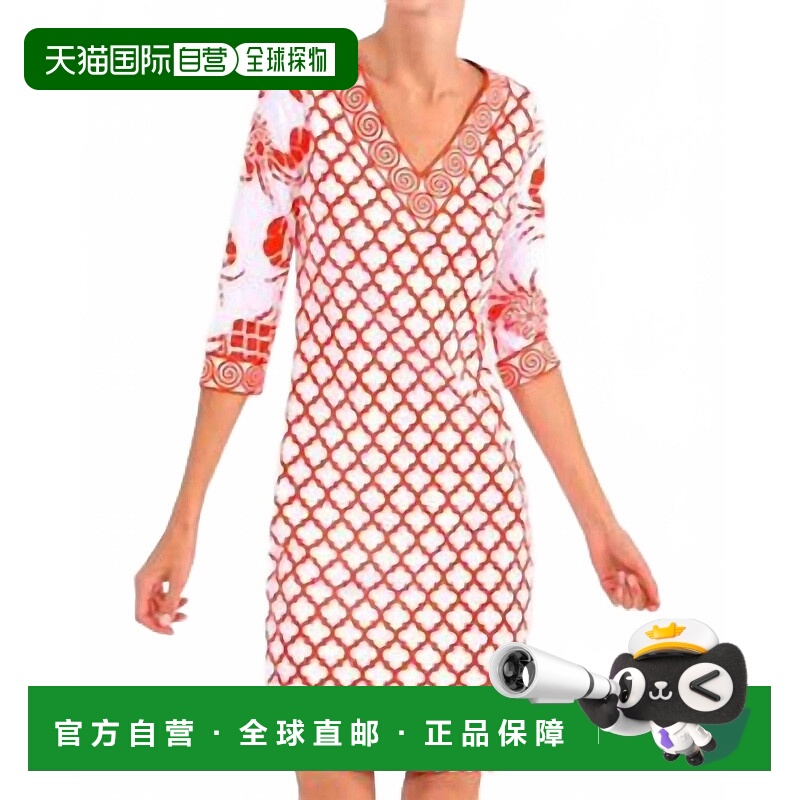 自营 gretchen scott番茄螃蟹汤图案迷你连衣裙 美国奥莱直发