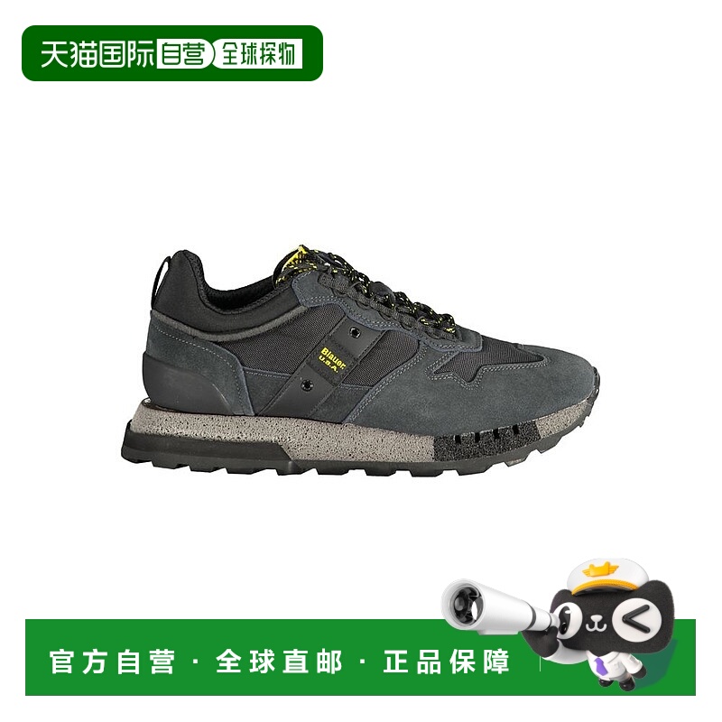 自营Blauer  Polyester Men's Sneaker - black 美国奥莱直发