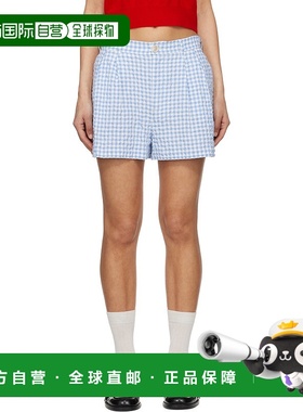 1h可退 香港直邮潮奢 Marni 玛尼 女士 蓝色 & 白色 Checked