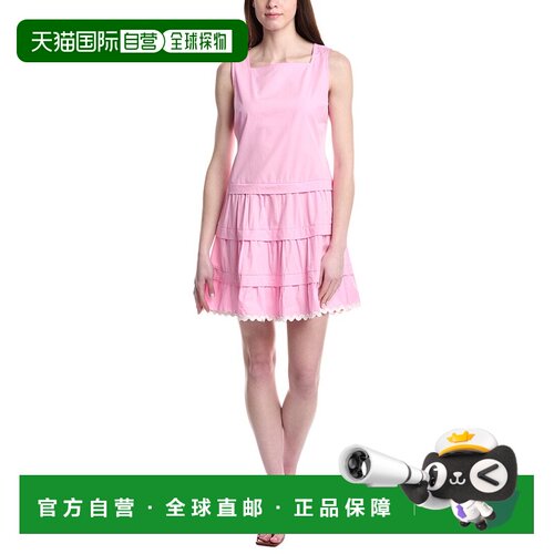 自营Sail to Sable Square Neck Dress - pink 美国奥莱直发吊带