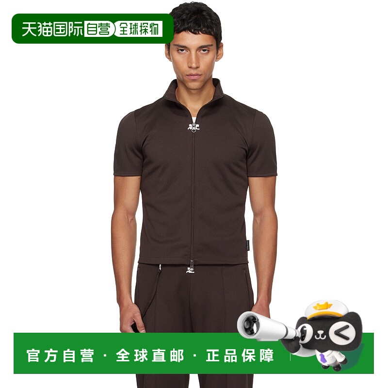 1h可退 香港直邮潮奢 Courreges 男士 棕色 Interlock Tracksuit