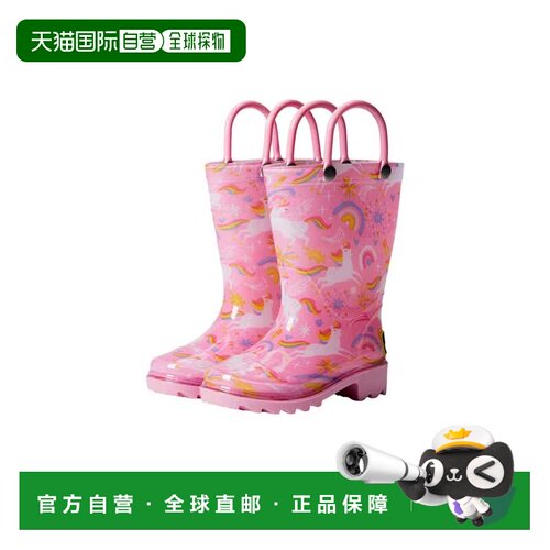 自营Western Chief Sparkle Unicorn PVC雨靴粉红色24126216p幼儿