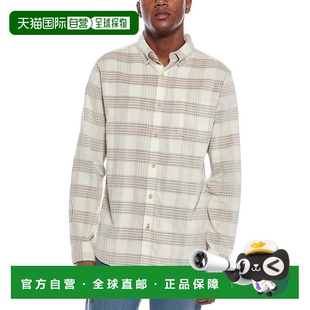 VINTAGE white Plaid Shirt 美国奥 Corduroy 自营WEATHERPROOF