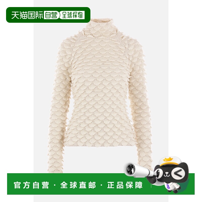 香港直邮潮奢 Bottega Veneta 葆蝶家 女士 鱼鳞羊毛毛衣 770347V