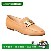自营tod 美国奥莱直发 米色 sTOD Cuoio皮革乐福鞋