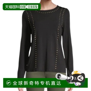 valvo黑色鑲嵌上衣 自營 carmen marc 直發 美國奧萊