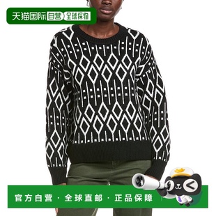 black 自营Vince Sweater Jacquard 美国奥莱直发毛衣 Camuto